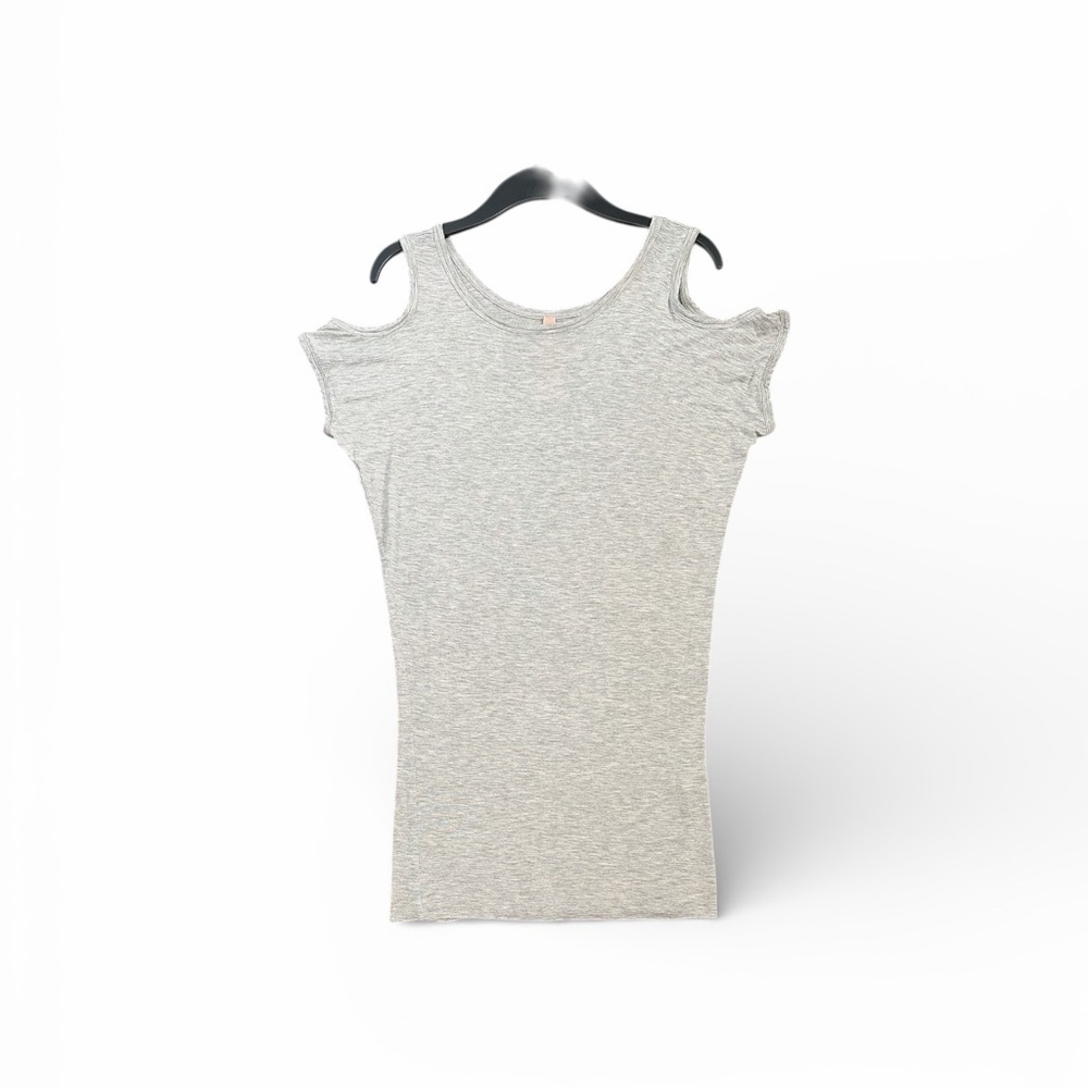 Bailey 44  Gray Off  Shoulder Tee Small